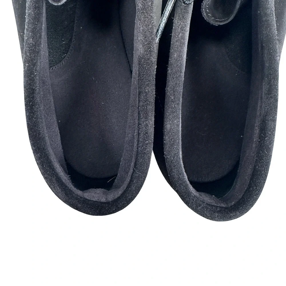 Clarks Wallabee Boot Mens 11 M Black Suede Chukka Moccasin Toe 78731 07/07